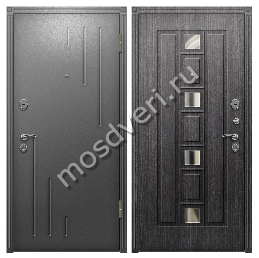 Входная дверь с зеркалом в квартиру с шумоизоляцией - купить от производителя Мосдвери Входная дверь с зеркалом в квартиру с шумоизоляцией