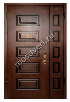 Двухстворчатая входная дверь в квартиру DDV-27 - купить от производителя Мосдвери Двухстворчатая входная дверь в квартиру DDV-27